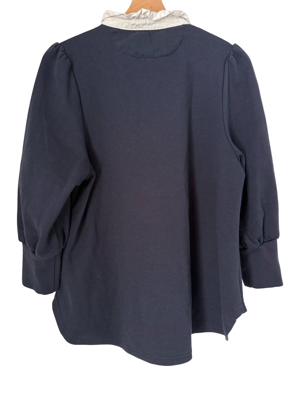 Tuckernuck Pomander Place Navy Charlotte Terry Top S - Picture 8 of 8